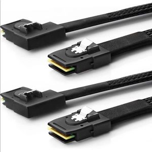 CableCreation 2 Pk Internal Mini SAS SFF-8087 to Right Angle SFF-8087 Cord 2.5FT